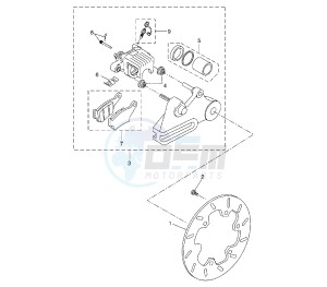 WR X 125 drawing REAR BRAKE CALIPER