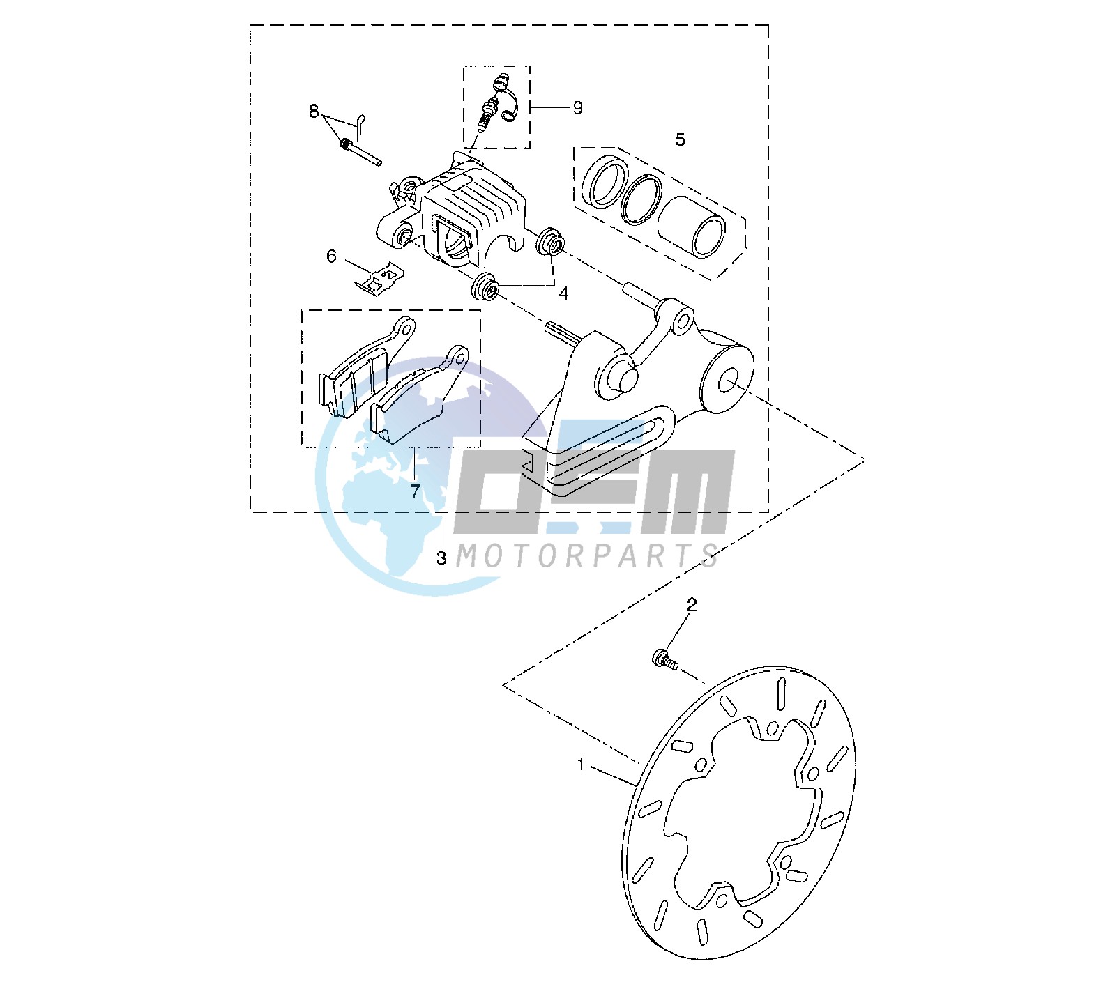 REAR BRAKE CALIPER