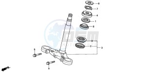 CBF600N drawing STEERING STEM