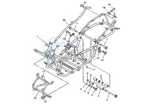 YP MAJESTY DX 250 drawing FRAME