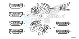 TRX500FM1H TRX500 ED drawing MARK/EMBLEM