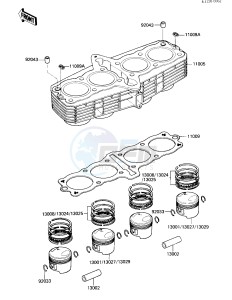 ZN 700 A [LTD SHAFT] (A1-A2) [LTD SHAFT] drawing CYLINDER_PISTONS