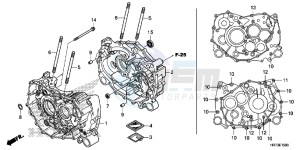 TRX420FA6F TRX420F Australia - (U) drawing CRANKCASE