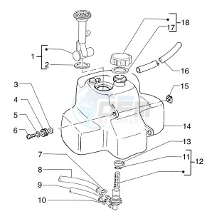 Skipper 125-150cc drawing Fuel Tank