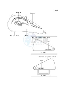 VN 800 A [VULCAN 800] (A6-A9) [VULCAN 800] drawing DECALS-- VN800-A9- -