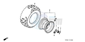 TRX90XB drawing REAR WHEEL