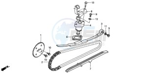 SH150 125 drawing CAM CHAIN/TENSIONER