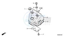 CRF450RA Europe Direct - (ED) drawing CYLINDER HEAD COVER