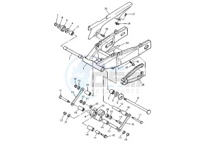 YZF R THUNDER CAT 600 drawing REAR ARM