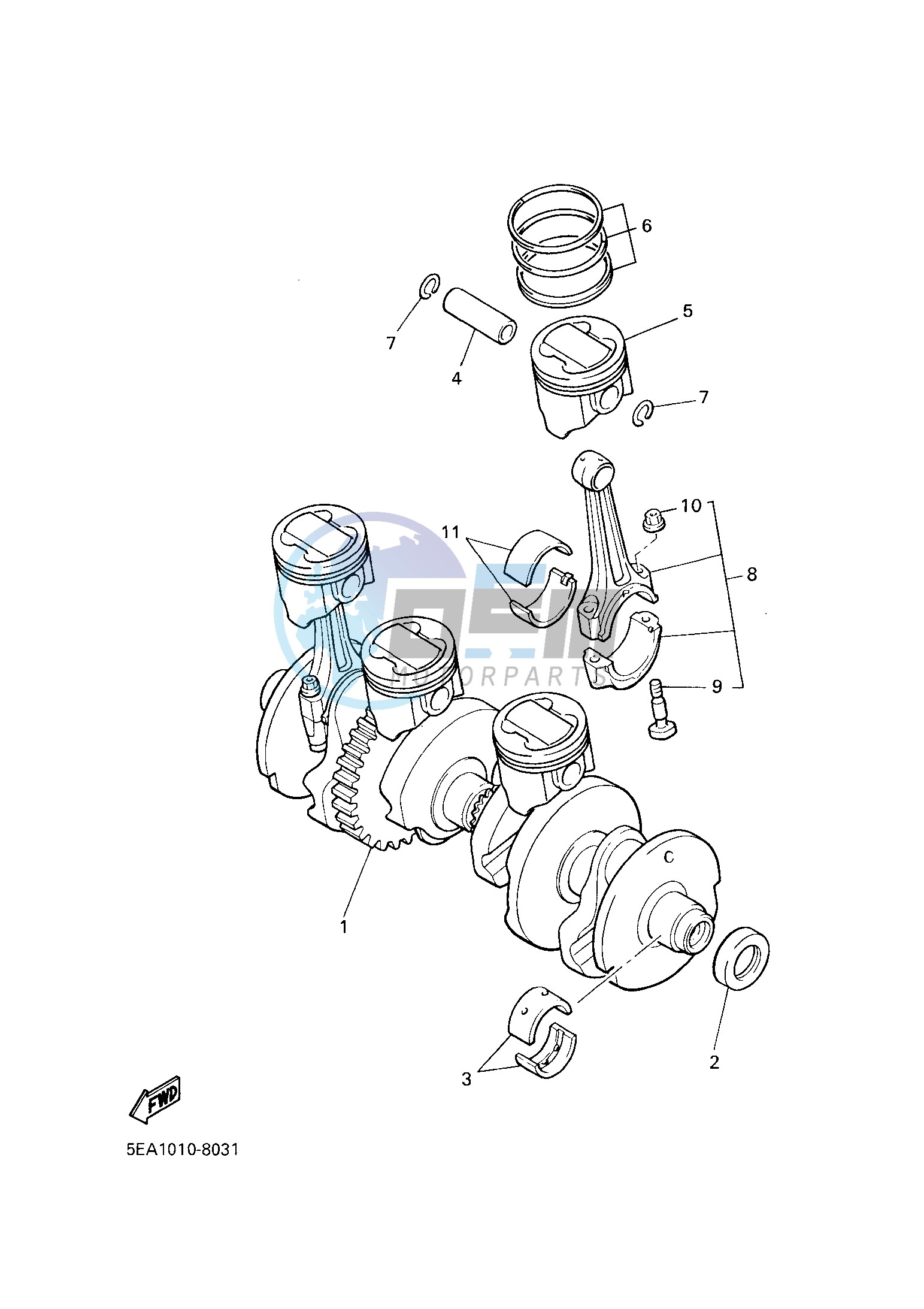 CRANKSHAFT & PISTON