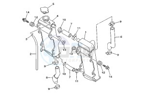 YZ LC 250 drawing RADIATOR-HOSE