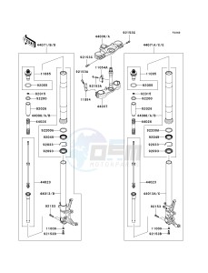 ZX 1400 A [NINJA ZX-14] (A6F-A7FA) A7FA drawing FRONT FORK