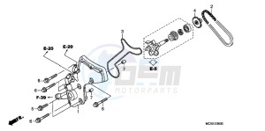 ST1300AE Pan Europoean - ST1300 UK - (E) drawing WATER PUMP COVER