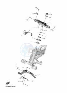 YZF690 YZF-R7 (BEBG) drawing STEERING