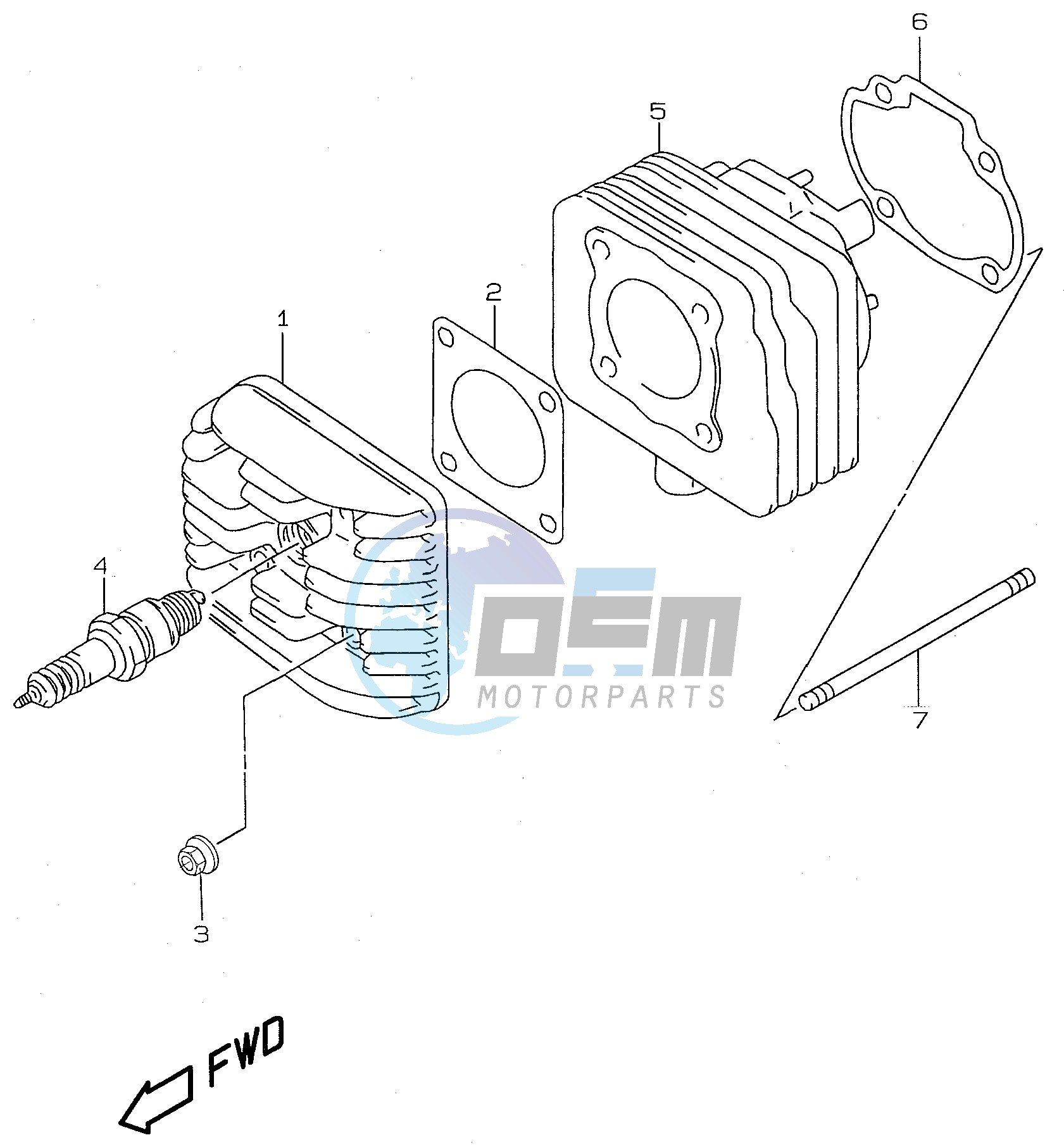 CYLINDER  (model AY50 V W X Y )