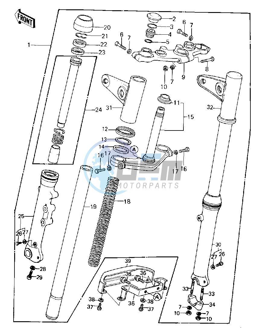 FRONT FORK -- 80 B1- -