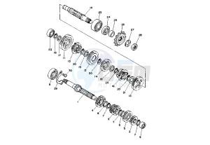 DT X 125 drawing TRANSMISSION