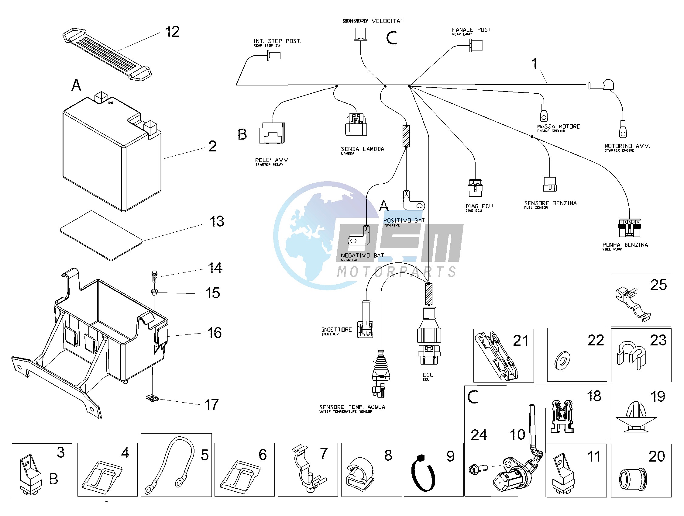 Rear electrical system