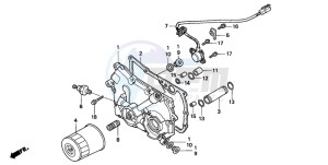 GL1500SE GOLDWING SE drawing TRANSMISSION COVER