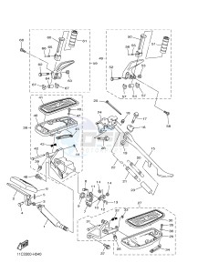 XVS1300A MIDNIGHT STAR (11C9) drawing STAND & FOOTREST