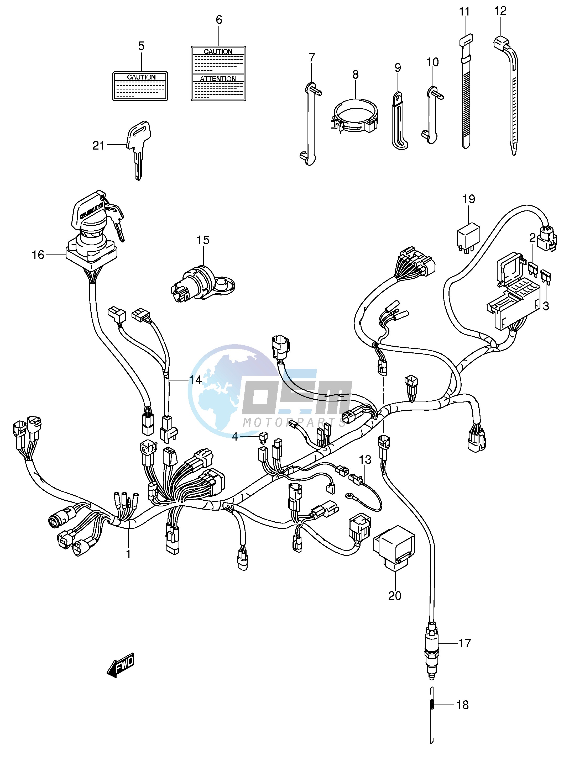 WIRING HARNESS (MODEL K3)