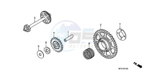 CB600F39 France - (F / CMF ST 25K) drawing STARTING DRIVEN GEAR