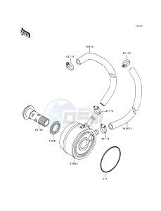 ZX 750 K [NINJA ZX-7R] (K1-K2) [NINJA ZX-7R] drawing OIL COOLER