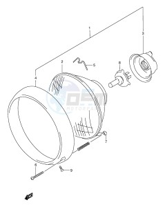 VL1500 (E2) drawing HEADLAMP (MODEL W X Y E24)