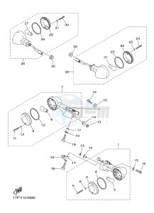 XVS950CU XV950 (1XC1) drawing FLASHER LIGHT