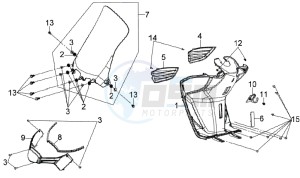 JOYRIDE 200i drawing INNER LEG SHIELD / UNDERTAIL