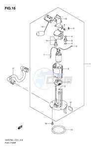 GSR750 (E21) drawing FUEL PUMP