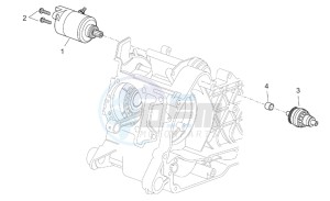 Scarabeo 125-200 e2 (eng. piaggio) drawing Starter motor