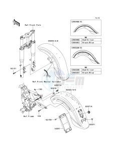 VN 1600 A [VULCAN 1600 CLASSIC] (A6F-A8FA) A7F drawing FENDERS