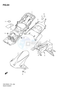 GSX-R600 (E21) drawing REAR FENDER (GSX-R600UEL1 E21)