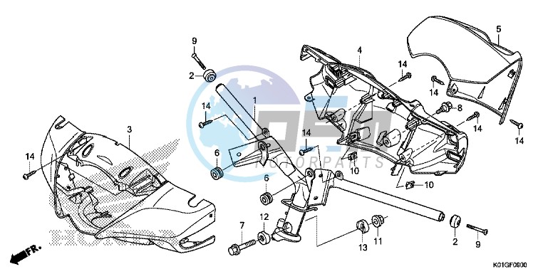 STEERING HANDLE/ HANDLE COVER