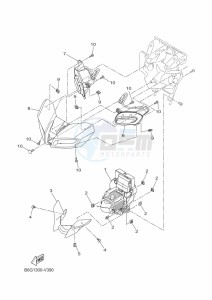 MT-125 MTN125-A (B6G3) drawing HEADLIGHT