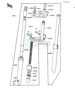 KD 80 M [KD80] (M8) [KD80] drawing FRONT FORK