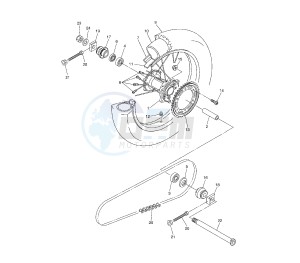 WR R 250 drawing REAR WHEEL