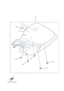 YFM700FWAD YFM7FGPSED GRIZZLY 700 EPS SPECIAL EDITION (1HPV 1HPX) drawing SEAT