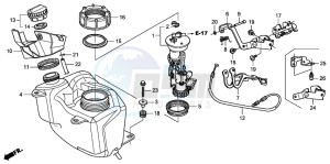 FES150 125 S-WING drawing FUEL TANK