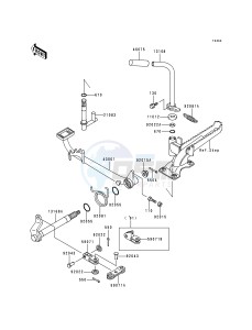 KLF 300 B [BAYOU 300] (B1-B4) [BAYOU 300] drawing BRAKE PEDAL