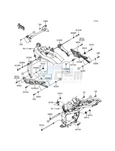 Z800 ABS ZR800BGF FR GB XX (EU ME A(FRICA) drawing Engine Mount