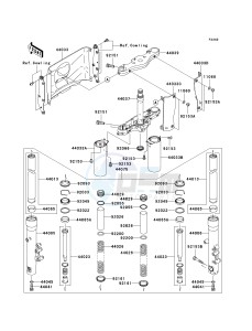 VN 1600 G [VULCAN 1600 NOMAD] (6F) G6F drawing FRONT FORK