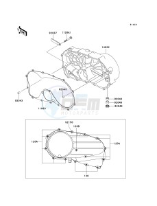 VN 800 A [VULCAN 800] (A10-A11) [VULCAN 800] drawing RIGHT ENGINE COVER-- S- -