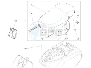 LX 150 4T 3V IE NOABS E3 (APAC) drawing Saddle/seats