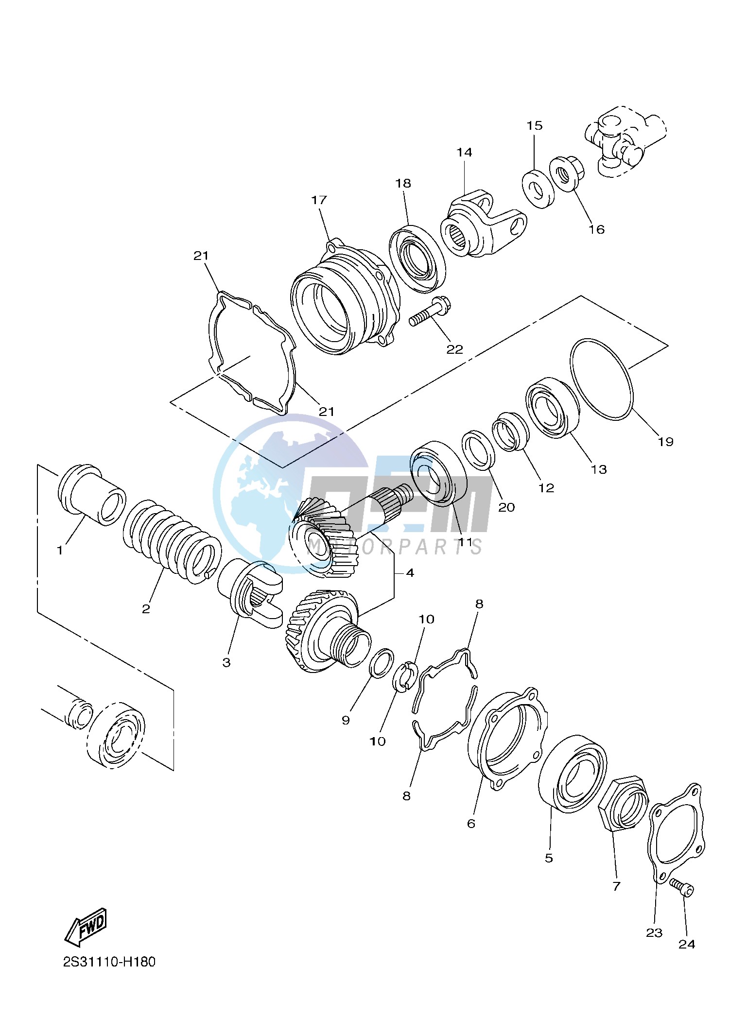 MIDDLE DRIVE GEAR