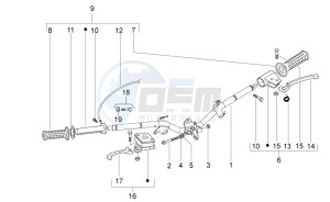 Sport City One 50 4t 4v USA-Canada USA CANADA drawing Handlebar