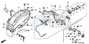 NSA700A9 France - (F / CMF MME) drawing REAR FENDER