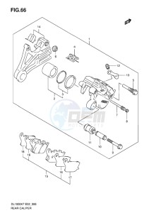 DL 1000 V-STROM EU-UK drawing REAR CALIPER