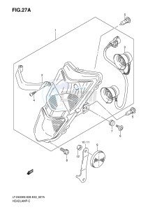 LT-Z400 (E28-E33) drawing HEADLAMP (LT-Z400Z)